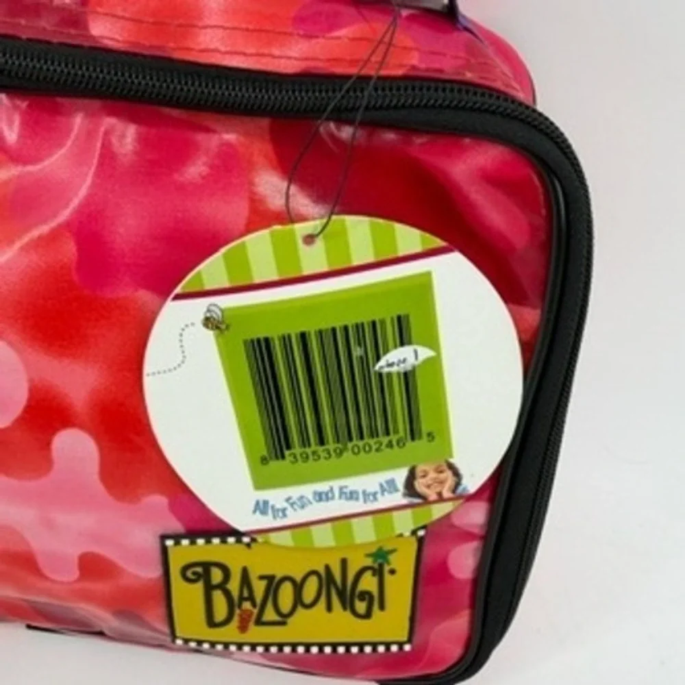 Bazoongi Kids Pink Red Heart Camo Insulated Lunch Box NWT School Bag Cooler‎